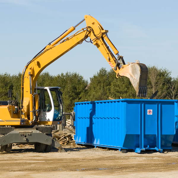 are there any restrictions on where a residential dumpster can be placed in Carrier OK